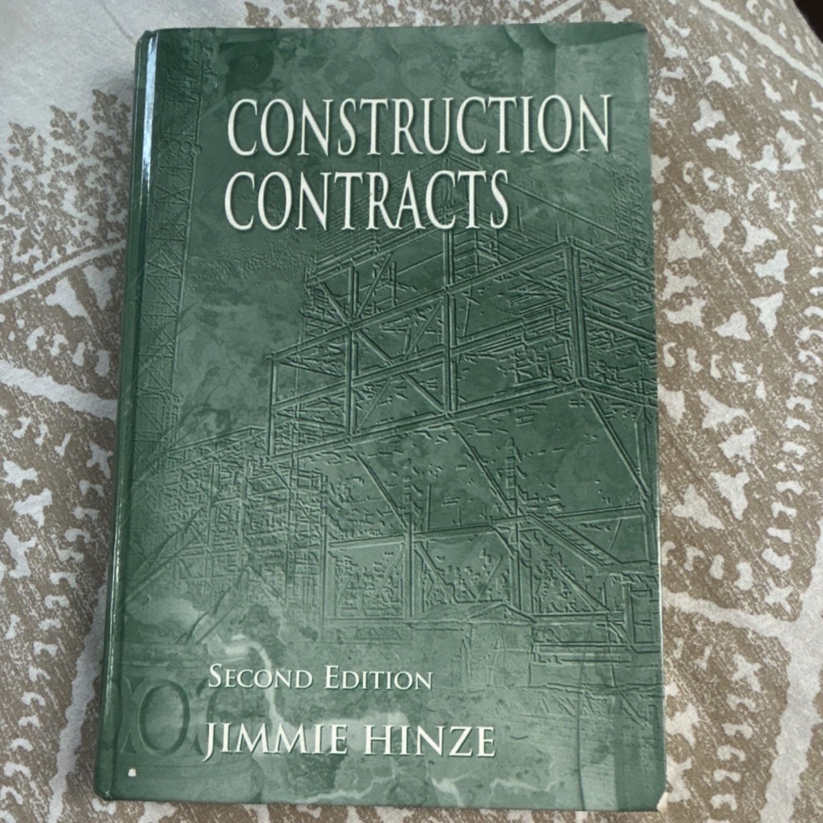 Construction Contracts Second Edition Jimmie Hinze McGraw-Hill Hardcover English