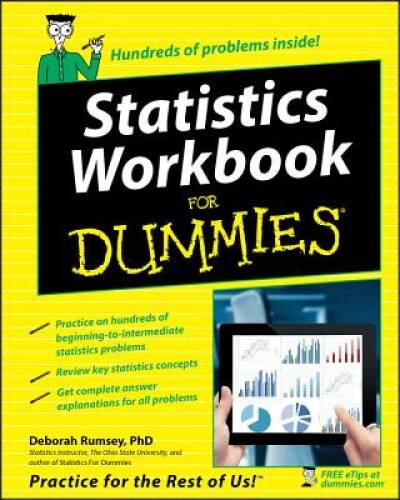 Statistics Workbook For Dummies – Paperback By Rumsey, Deborah J. – ACCEPTABLE