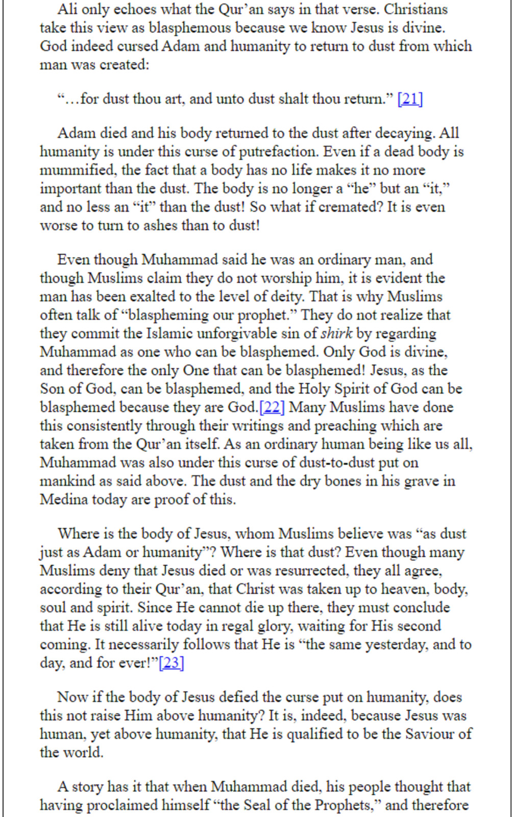 ANATOMY OF THE QUR’AN | G J O MOSHAY | CHICK PUBLICATIONS | 160 PAGES