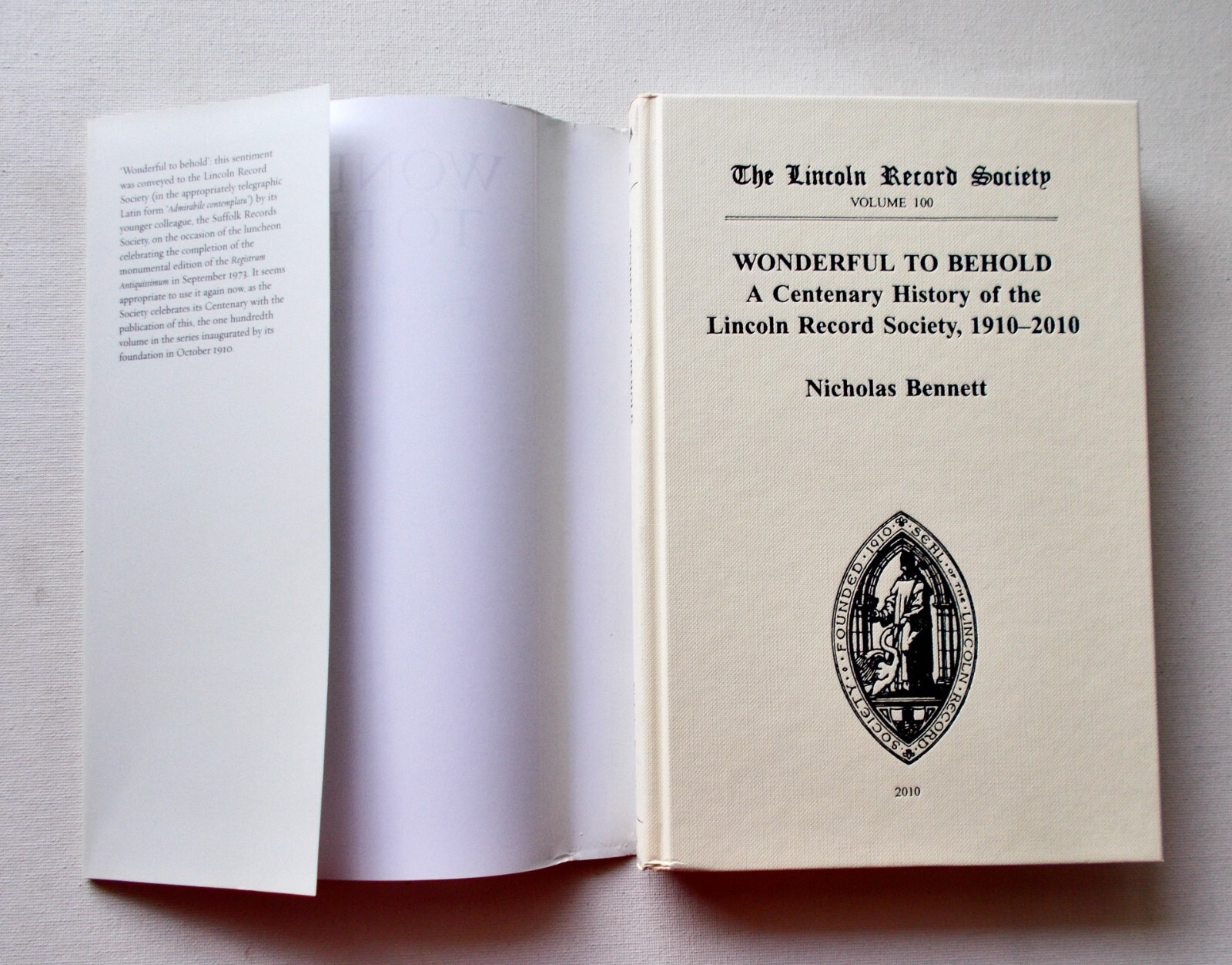 Wonderful to Behold. Hardback. Free Postage.
