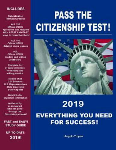 Pass the Citizenship Test! by Angelo Tropea (2019, Trade Paperback)