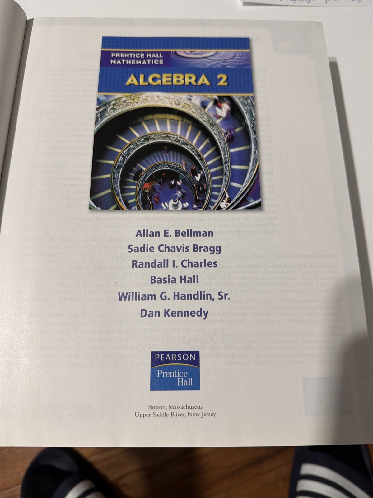 Prentice Hall Mathematics Algebra 2 Textbook Pearson High School Math Book