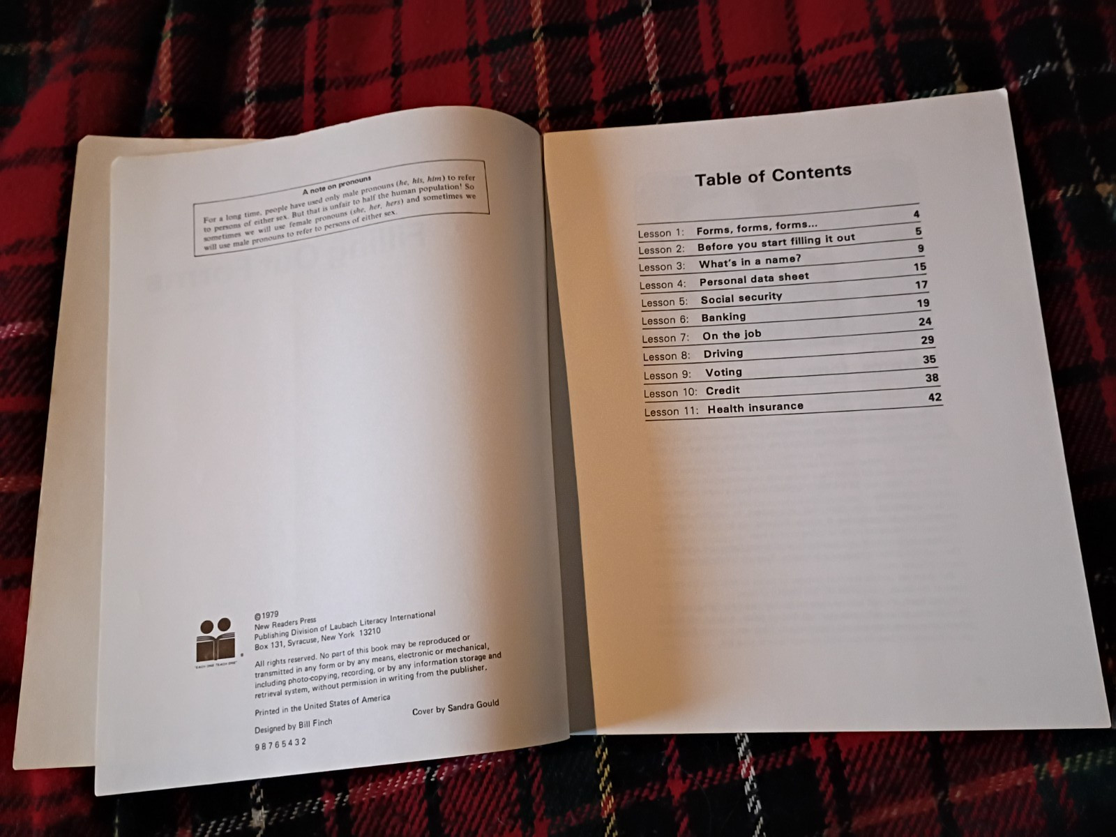 various vintage booklets: call them heroes, directions book, filling out forms,