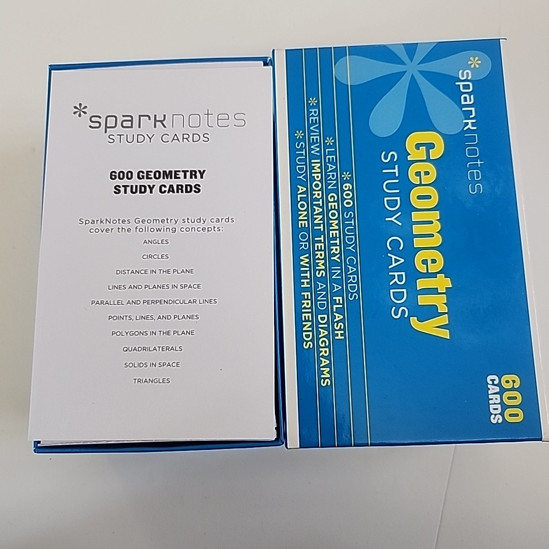 Sparknotes Study Cards Ser.: Geometry SparkNotes Study Cards by SparkNotes…