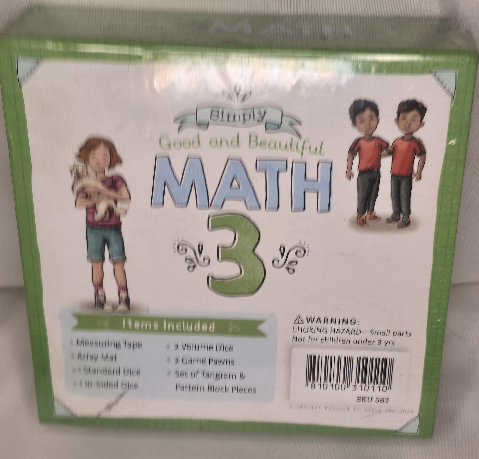 Simply Good & Beautiful Math 3 Box Manipulatives 3rd Grade Current Edition