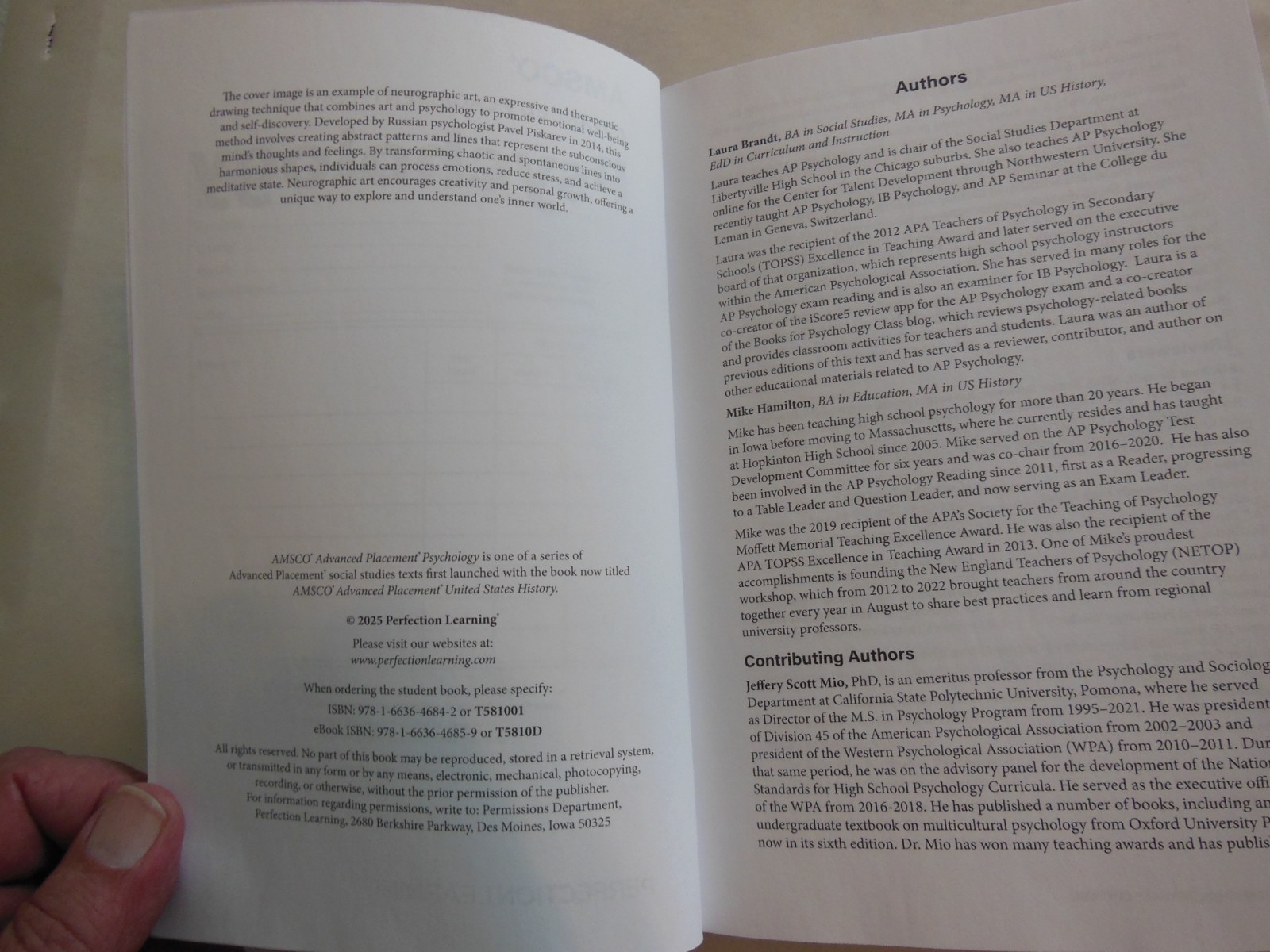 Advanced Placement Psychology, 3rd Edition (AMSCO PUBLICATION)