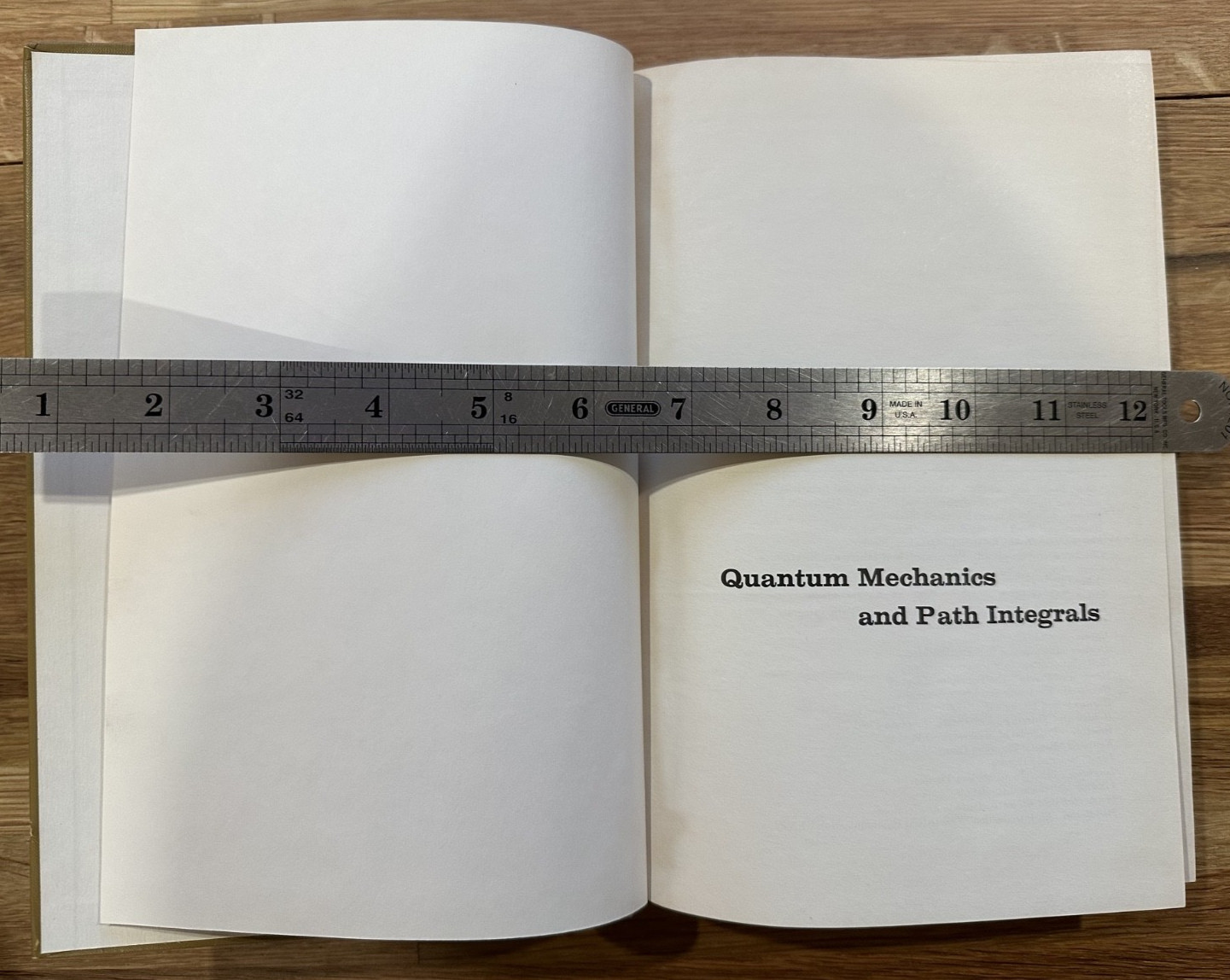Quantum Mechanics and Path Integrals – Feynman & Hibbs 1st Edition 1965 HC