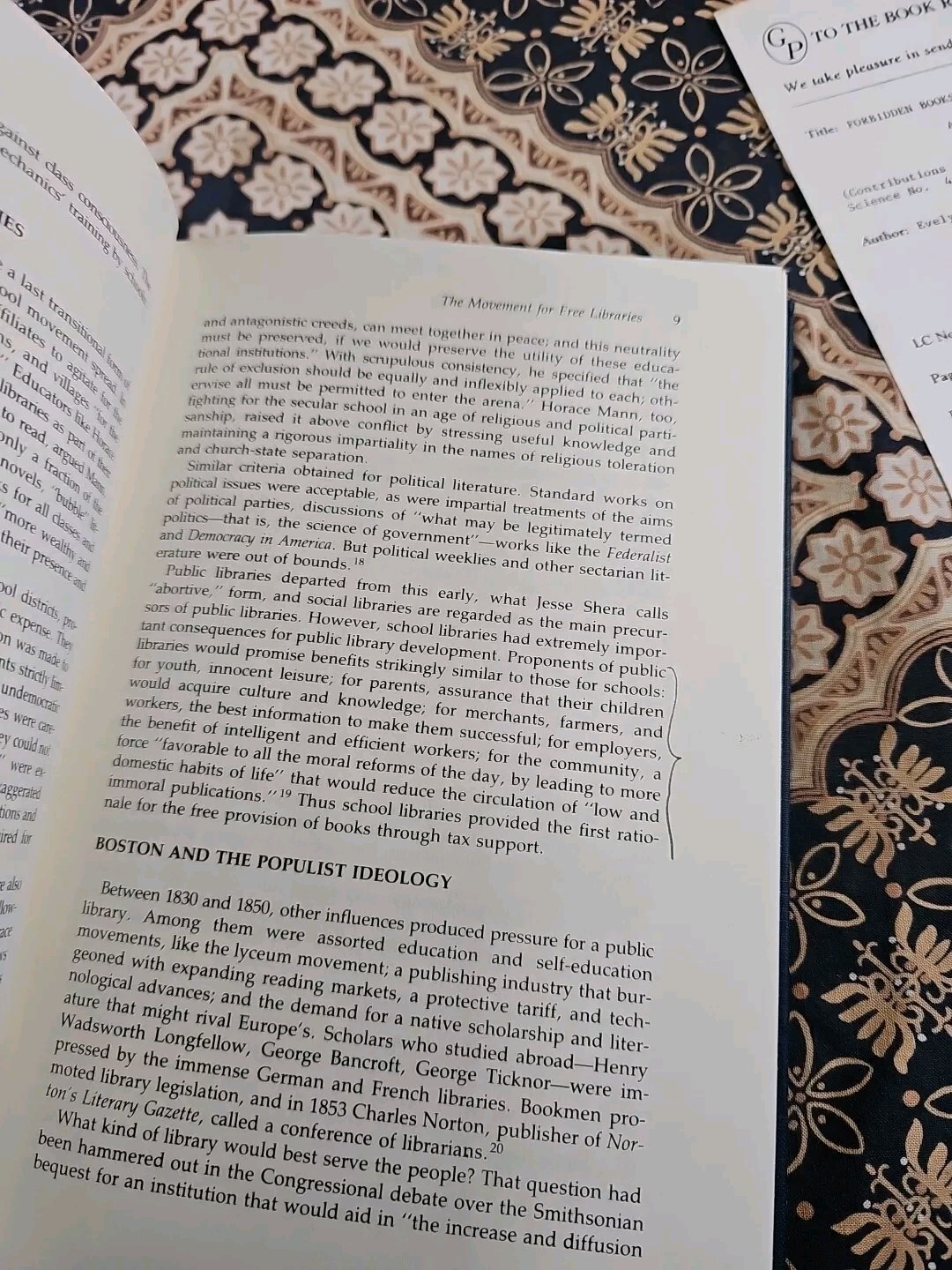 Forbidden Books in American Public Libraries 1876-1939 Study in Cultural Change