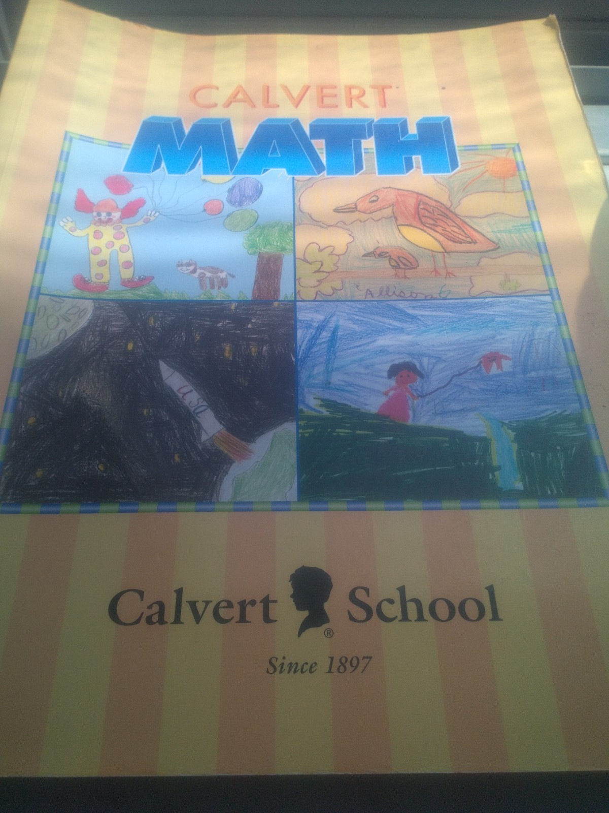 1st grade CALVERT MATH PAPERBACK ISBN 1888287314