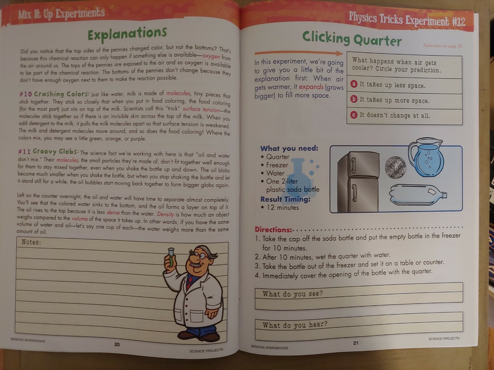 School Supplies: “Science Projects Discovery Workbook” Grades: 2-3/32 Pages NEW