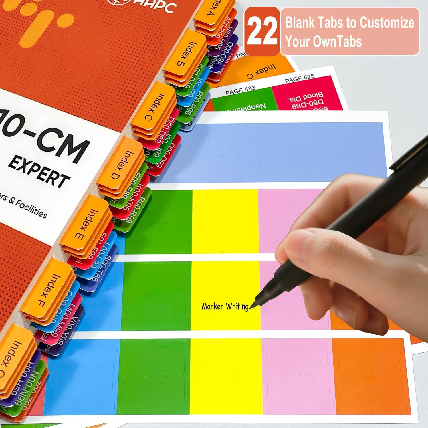 Upgraded Index Tabs for AAPC Version ICD-10-CM Expert 2026 the Complete Official
