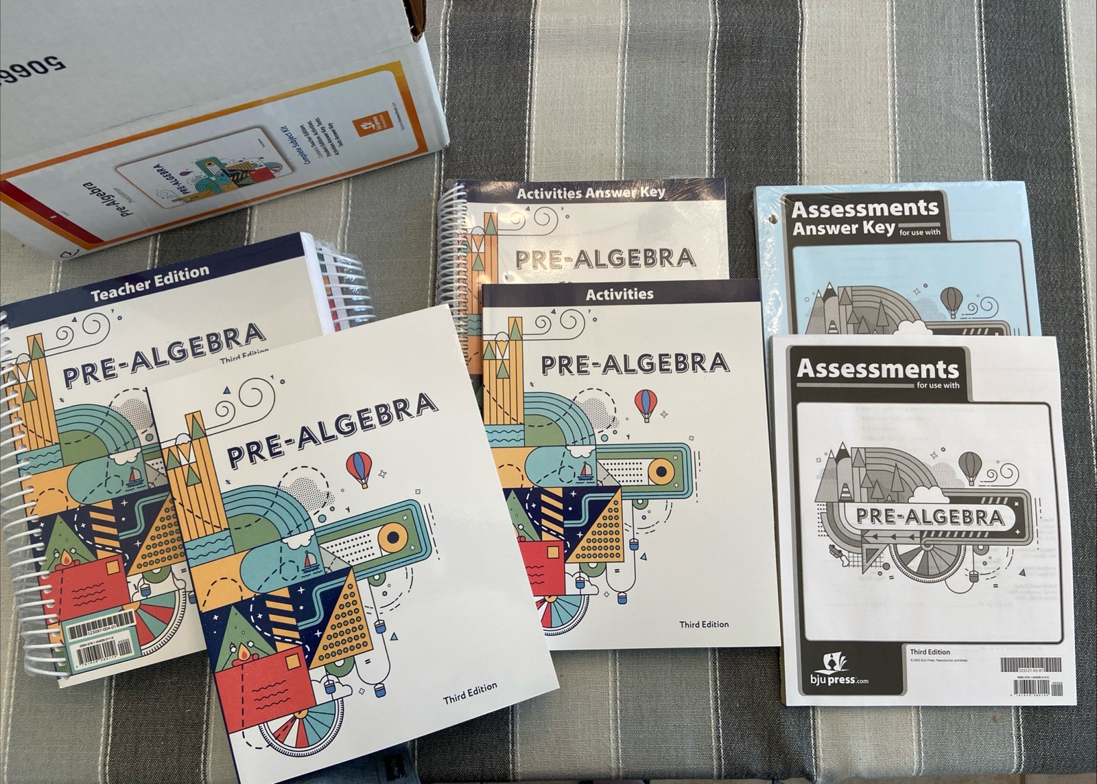 NEW BJU Press 8th grade PRE-ALGEBRA Complete Subject Kit 3rd ed Box Set Math 8