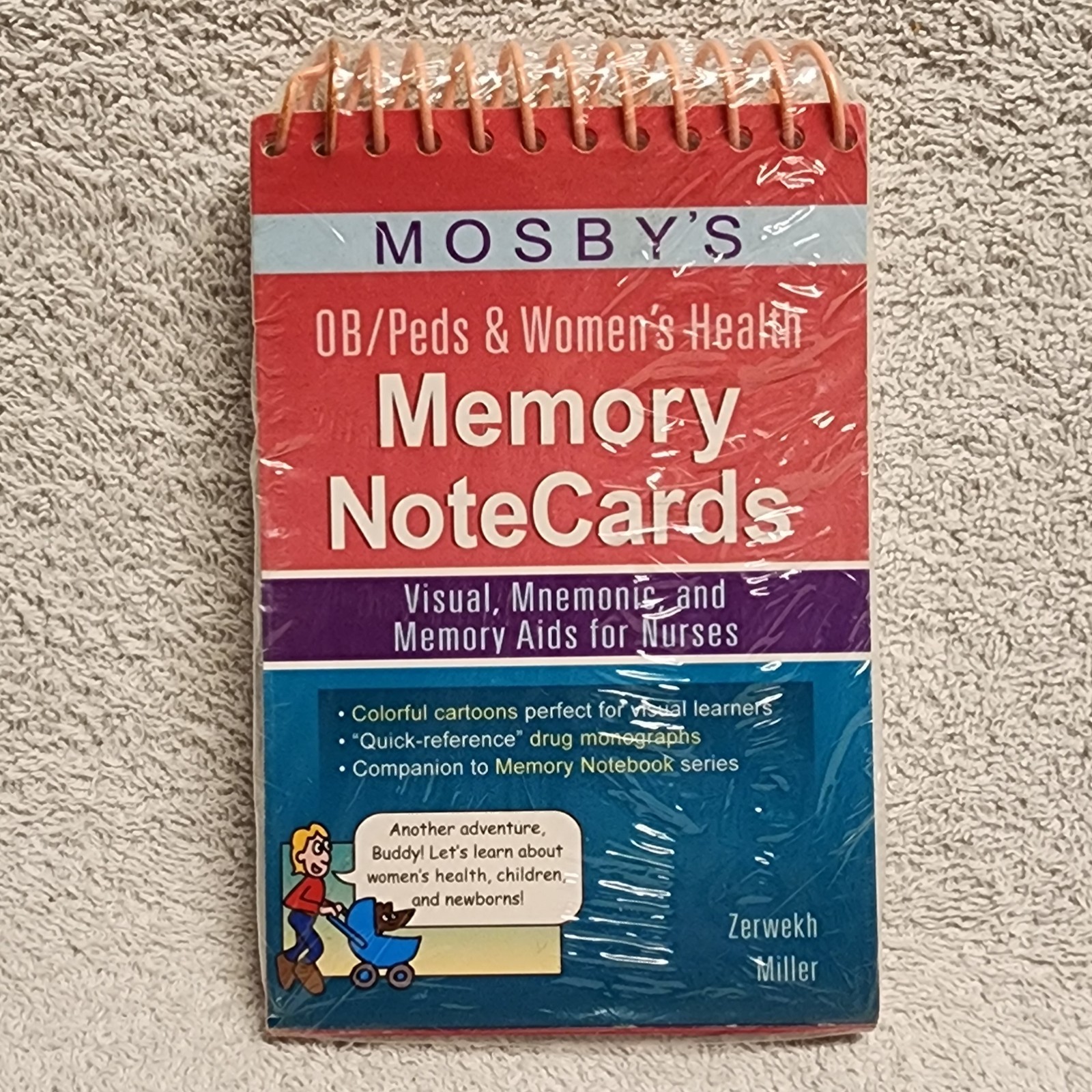 Mosby’s OB Peds and Women’s Health Memory NoteCards Visual Mnemonic NEW Sealed