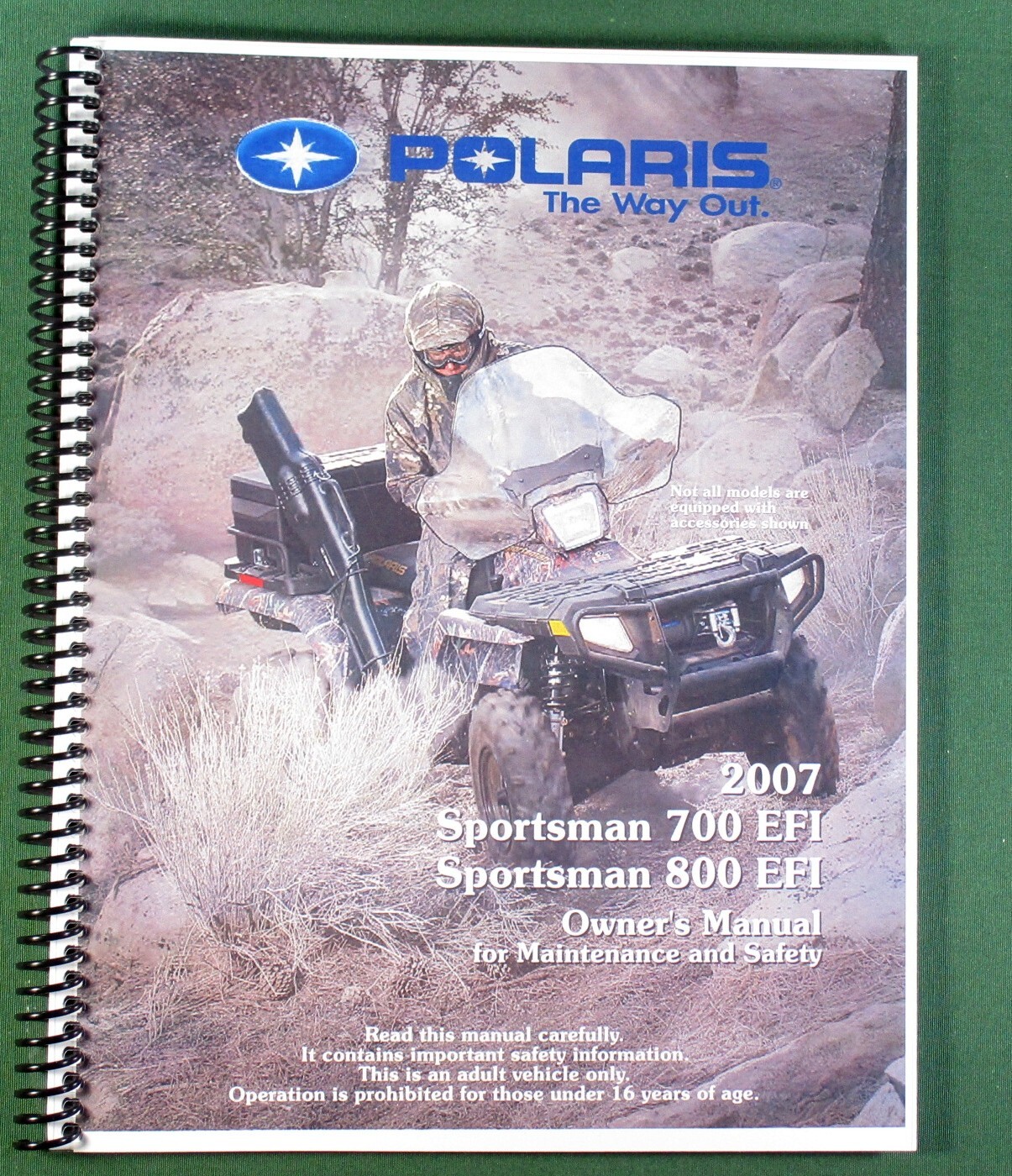 2007 Polaris Sportsman 700 EFI ATV Owner’s Manual: 143 Pages & Protective Covers