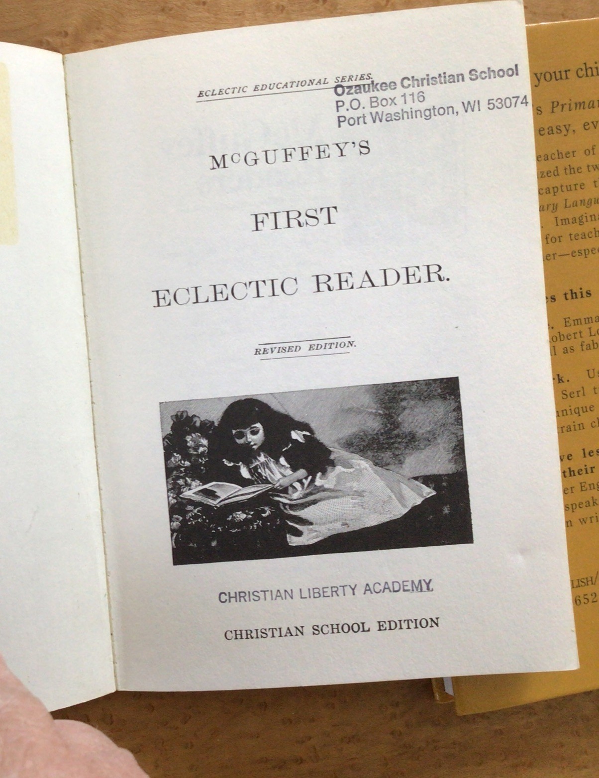 McGuffey’s Eclectic Readers First & Second + Primary language Serl Homeschooling