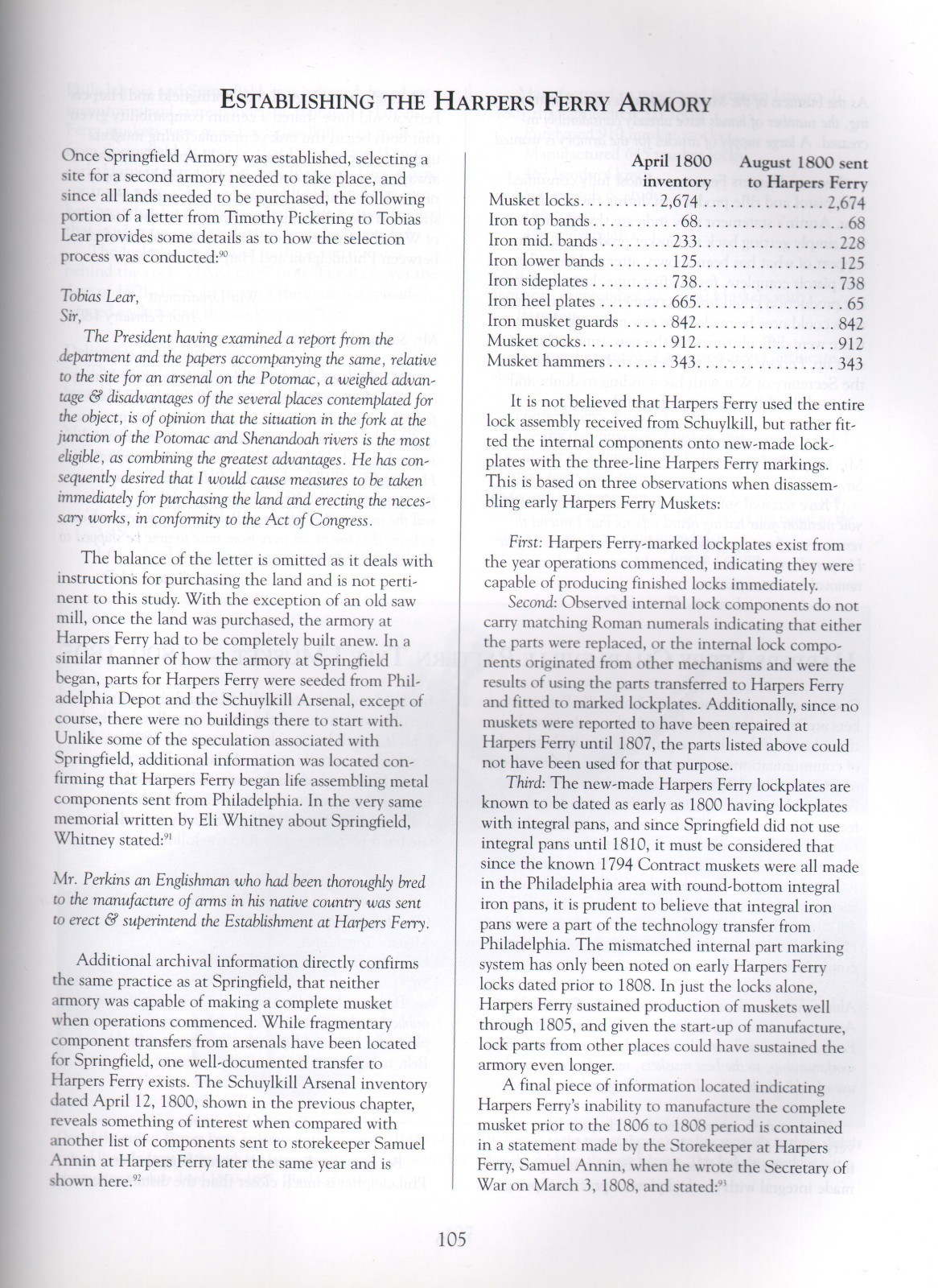 U.S. Military Flintlock Muskets & Their Bayonets Early Years, 1790-1815 Schmidt