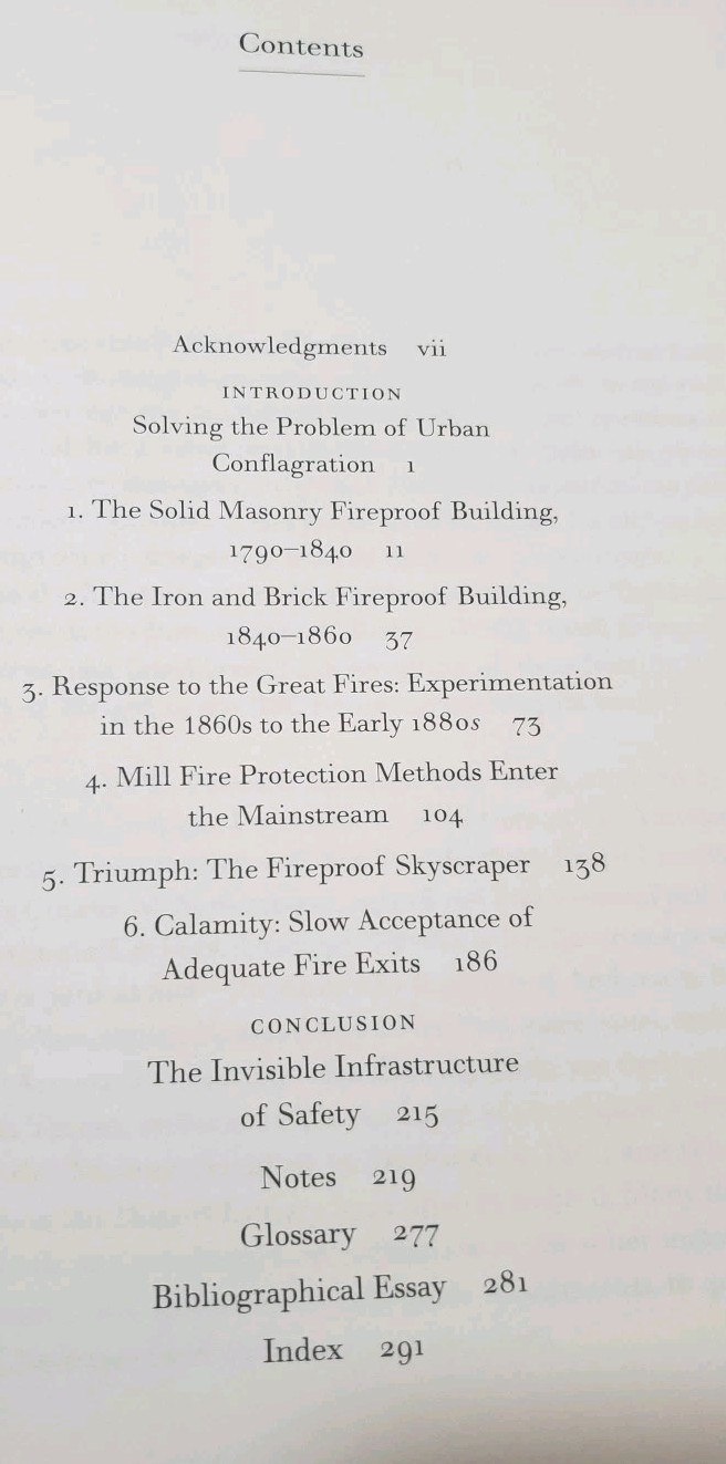 The Fireproof Building By Sara Wermiel Public Safety 2000 1st Edition HC DJ