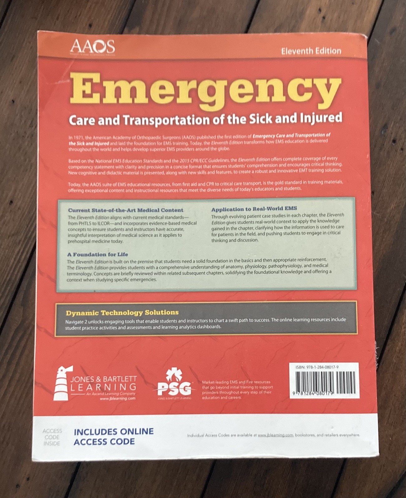 AAOS Emergency Care & Transportation of the Sick and Injured 11th Ed 2017 PB