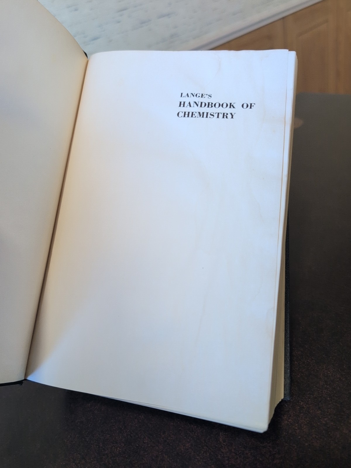 Lange’s Handbook of Chemistry Hardcover Eleventh Edition By N.A. Lange Free Ship