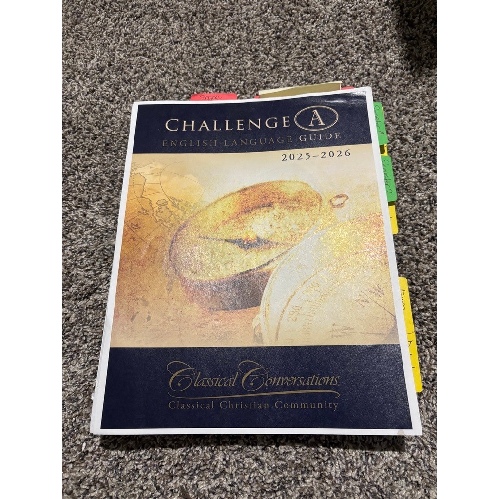 Classical Conversations Challenge A English Language Guide 2025-2026 Homeschool