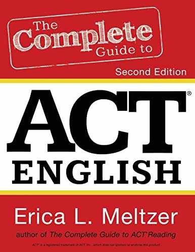 The Complete Guide to ACT English, – Paperback, by Meltzer Erica L. – Acceptable