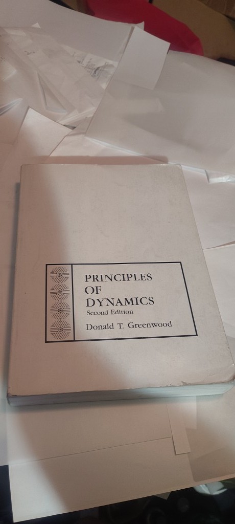 Principles of Dynamics 2nd Edition book donald greenwood
