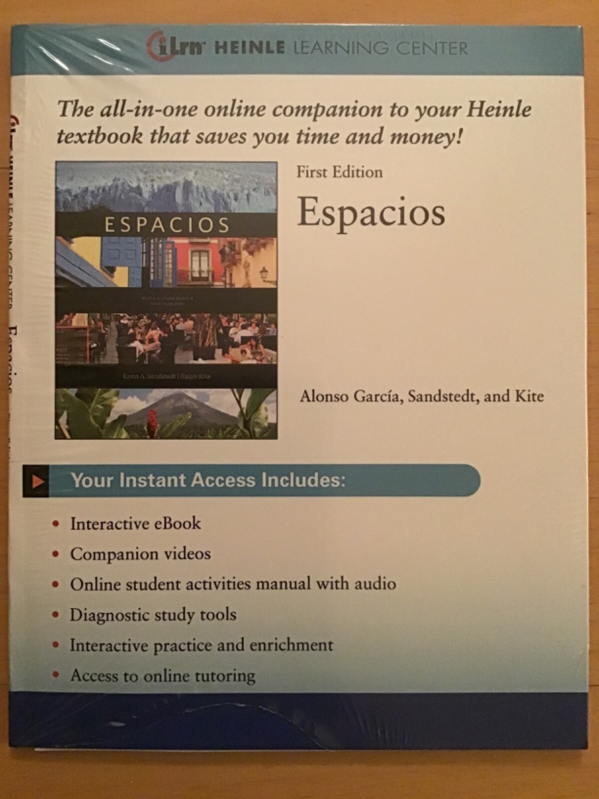 NEW Espacios 1st First Edition iLrn Heinle Cengage Online Access Code Card