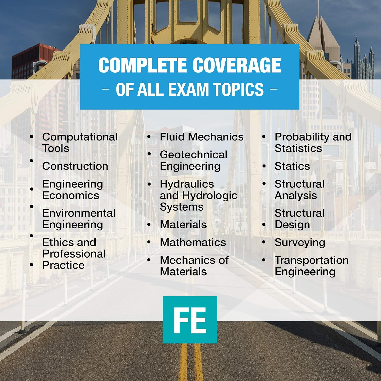 PPI FE Civil Review — Complete Topic Review by Michael R. Lindeburg: Solved Exam