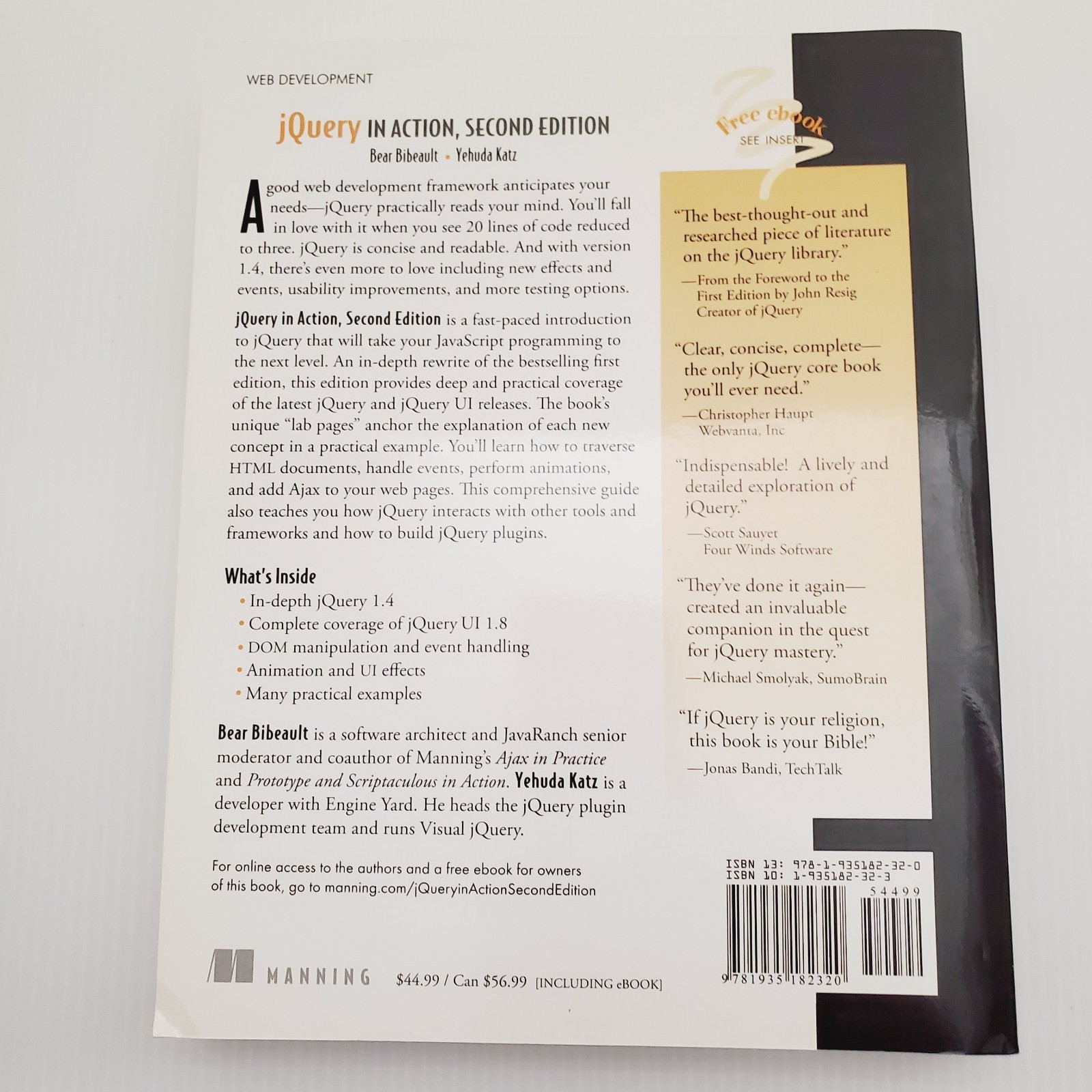 jQuery in Action Book Second Edition Covers 1.4 & UI 1.8 Programming