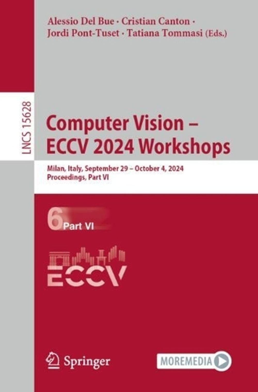 Computer Vision ECCV 2024 Workshops: Milan, Italy, September 29-October 4, 2024,