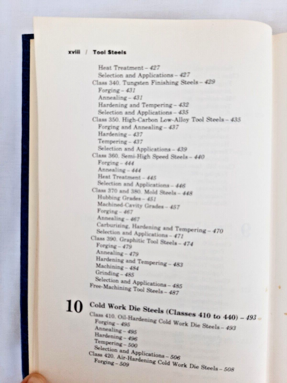 Tool Steels by G. Roberts & R. Cary, 4th Ed. , American Society for Metals, 1980