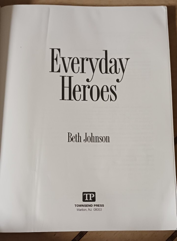 Everyday Heroes By Beth Johnson Townsend Press 192 Pages Used