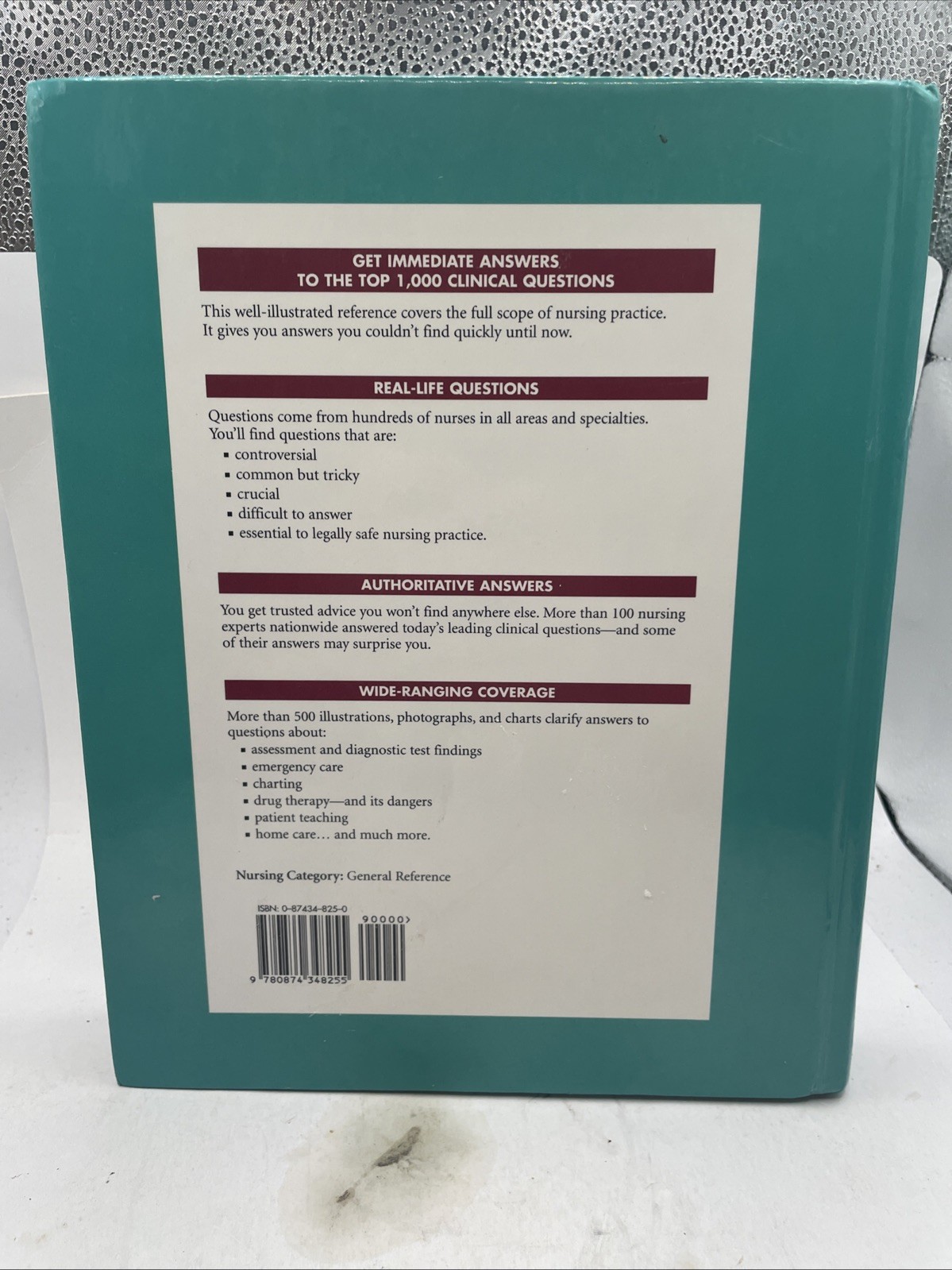 Clinical Answer Book by Springhouse Publishing Company Staff (1995, Hardcover)