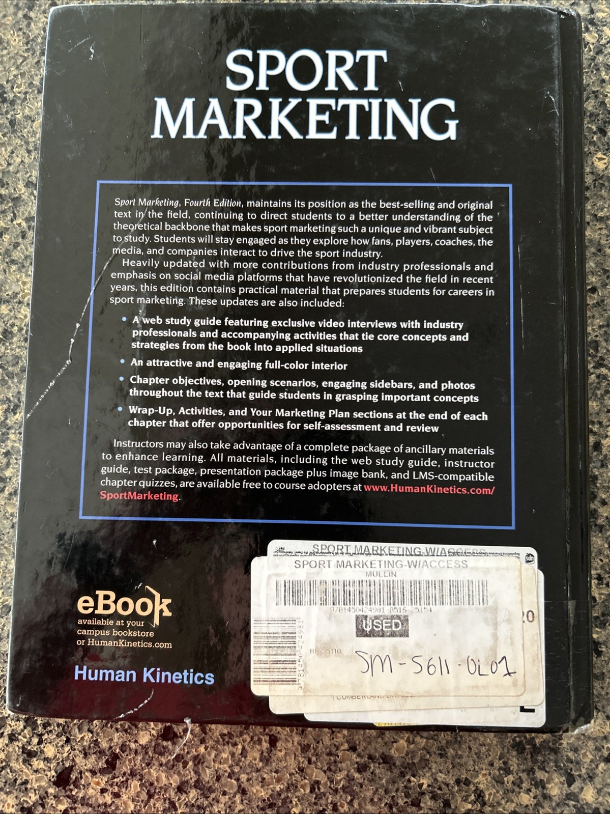 Sport Marketing Fourth Edition Bernard J. Mullin Human Kinetics Hardcover Book
