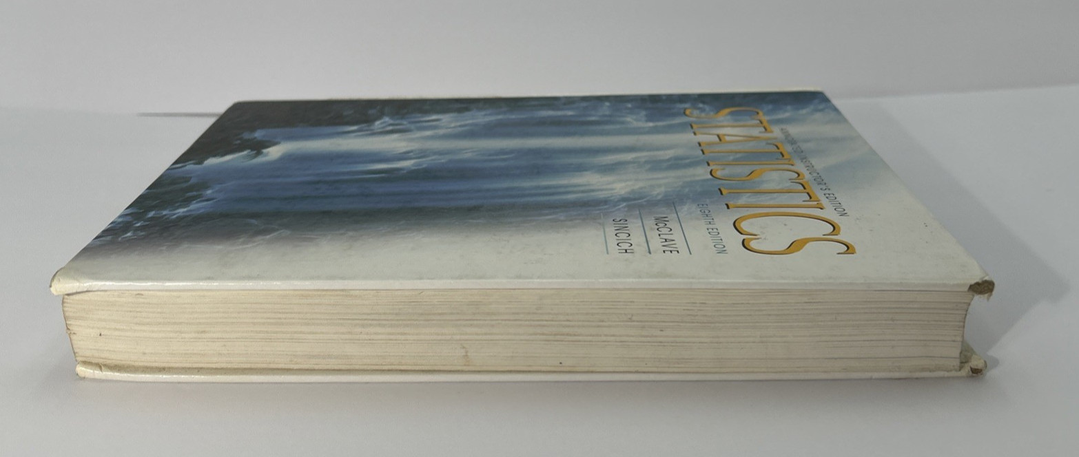 Statistics (8th Edition) by James T. McClave; Terry Sincich Hardback USED