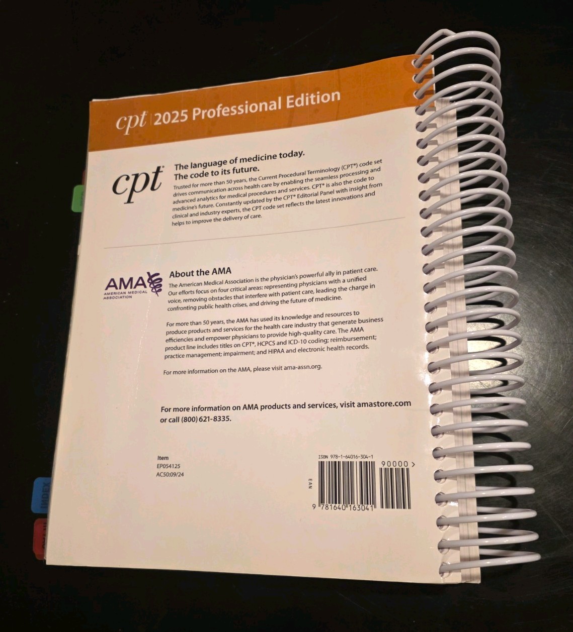 AMA CPT 2025 Professional Edition Spiral Bound