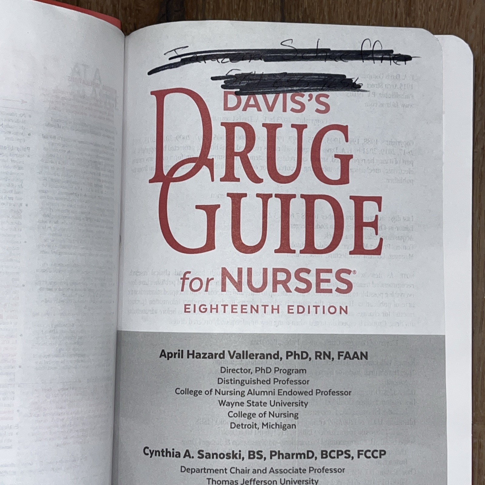 Davis’s Drug Guide for Nurses 18th Ed by Vallerand PhD Scratched Code