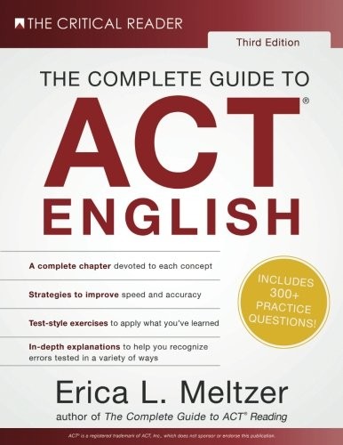 THE COMPLETE GUIDE TO ACT ENGLISH, 3RD EDITION By Erica L. Meltzer **BRAND NEW**