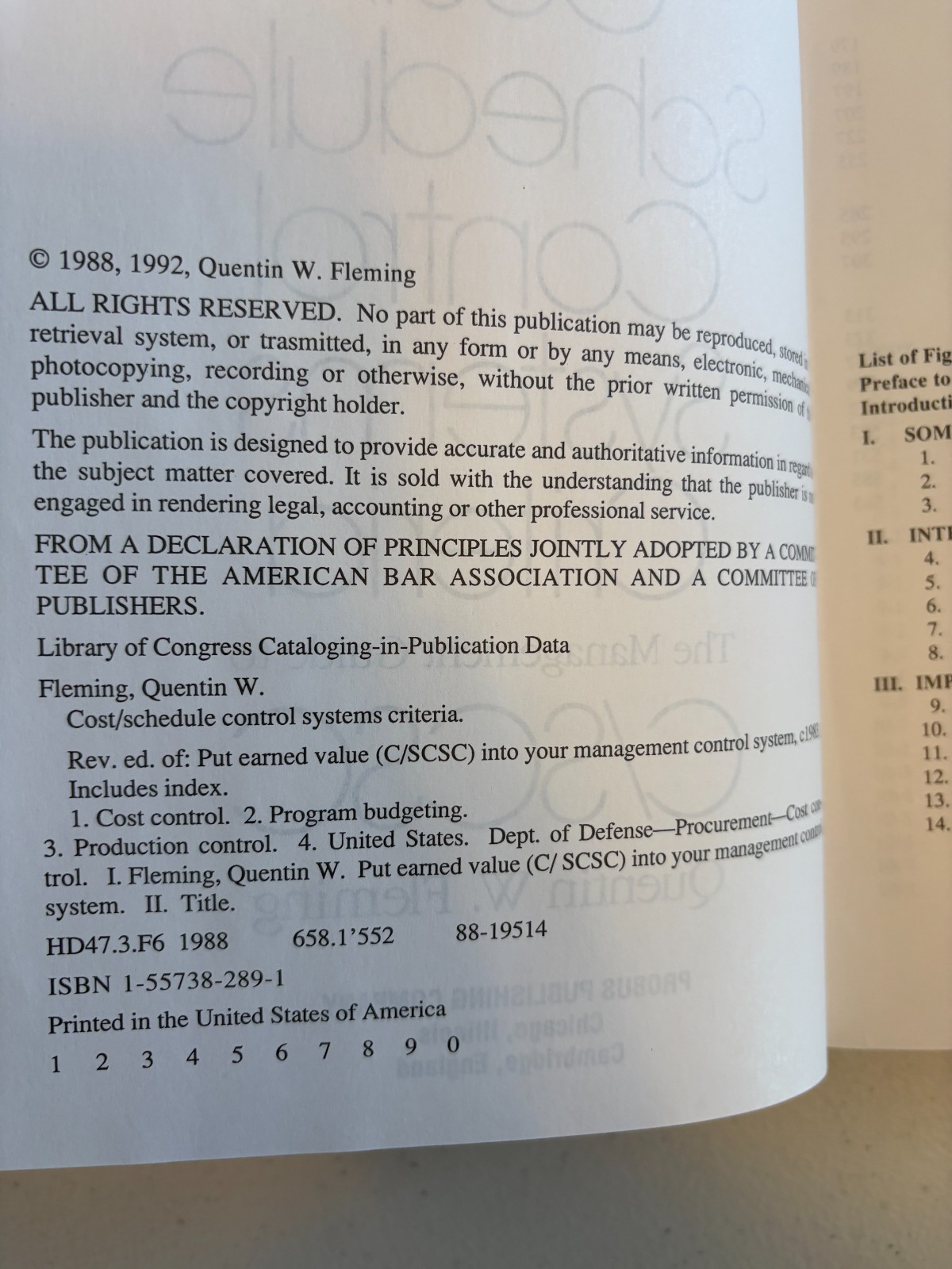 Cost/Schedule Control Systems Criteria C/SCSC Revised Edition Quentin W. Fleming