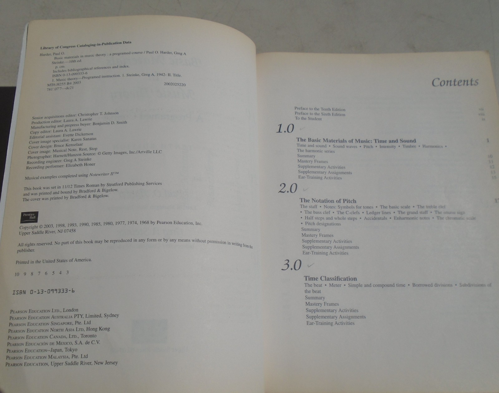 Basic Materials in Music Theory: A Programmed Course 10th Edition