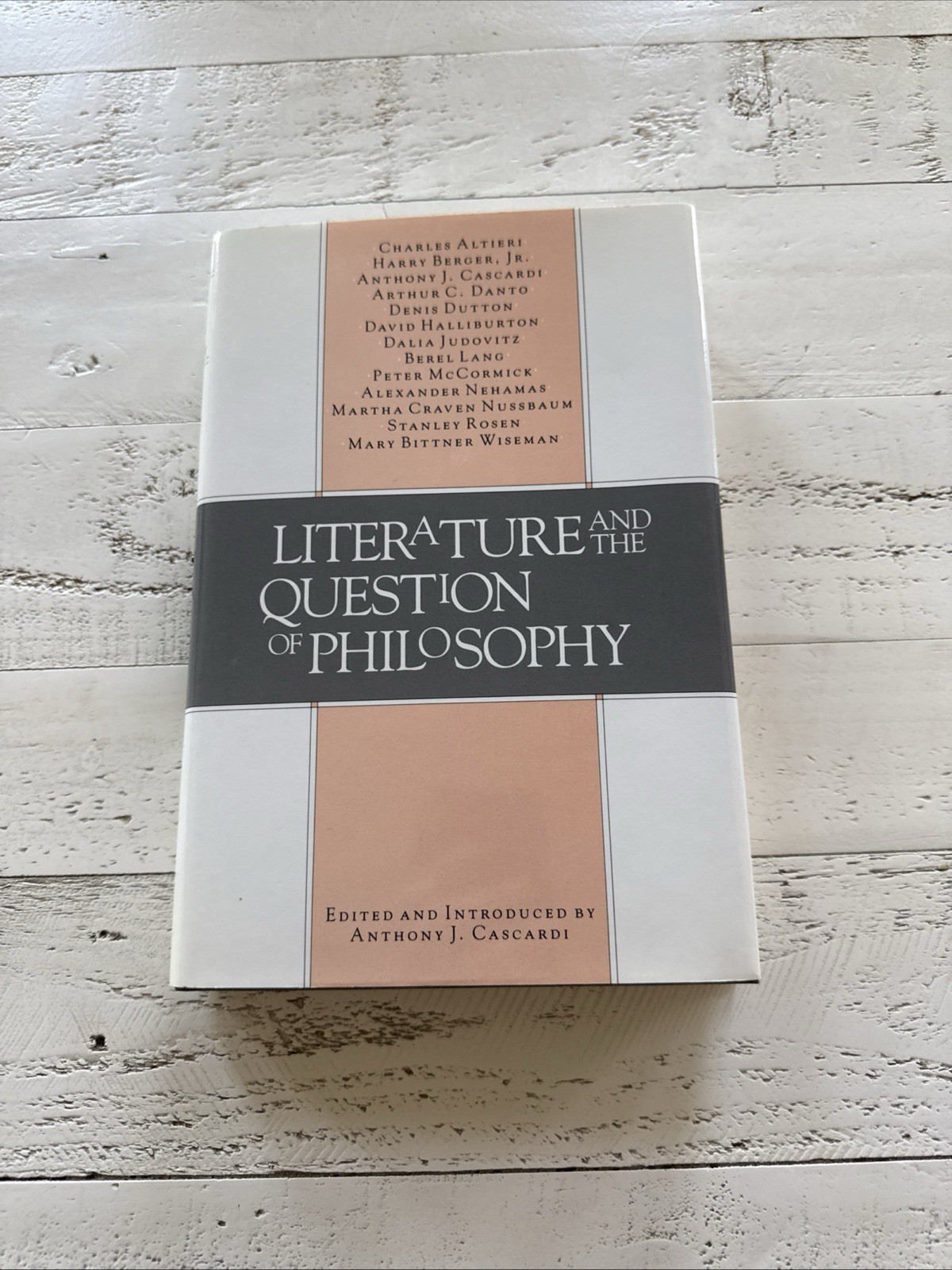 Literature and the Question of Philosophy 1987 Cascardi Hardcover Johns Hopkins