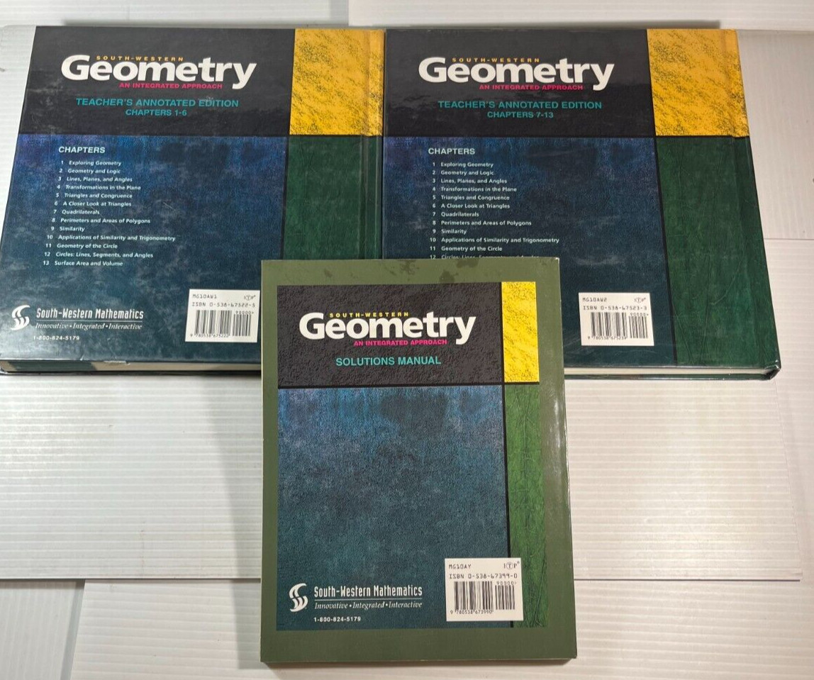 South-Western Geometry An Integrated Approach 1998 Teacher Bundle 0538675233