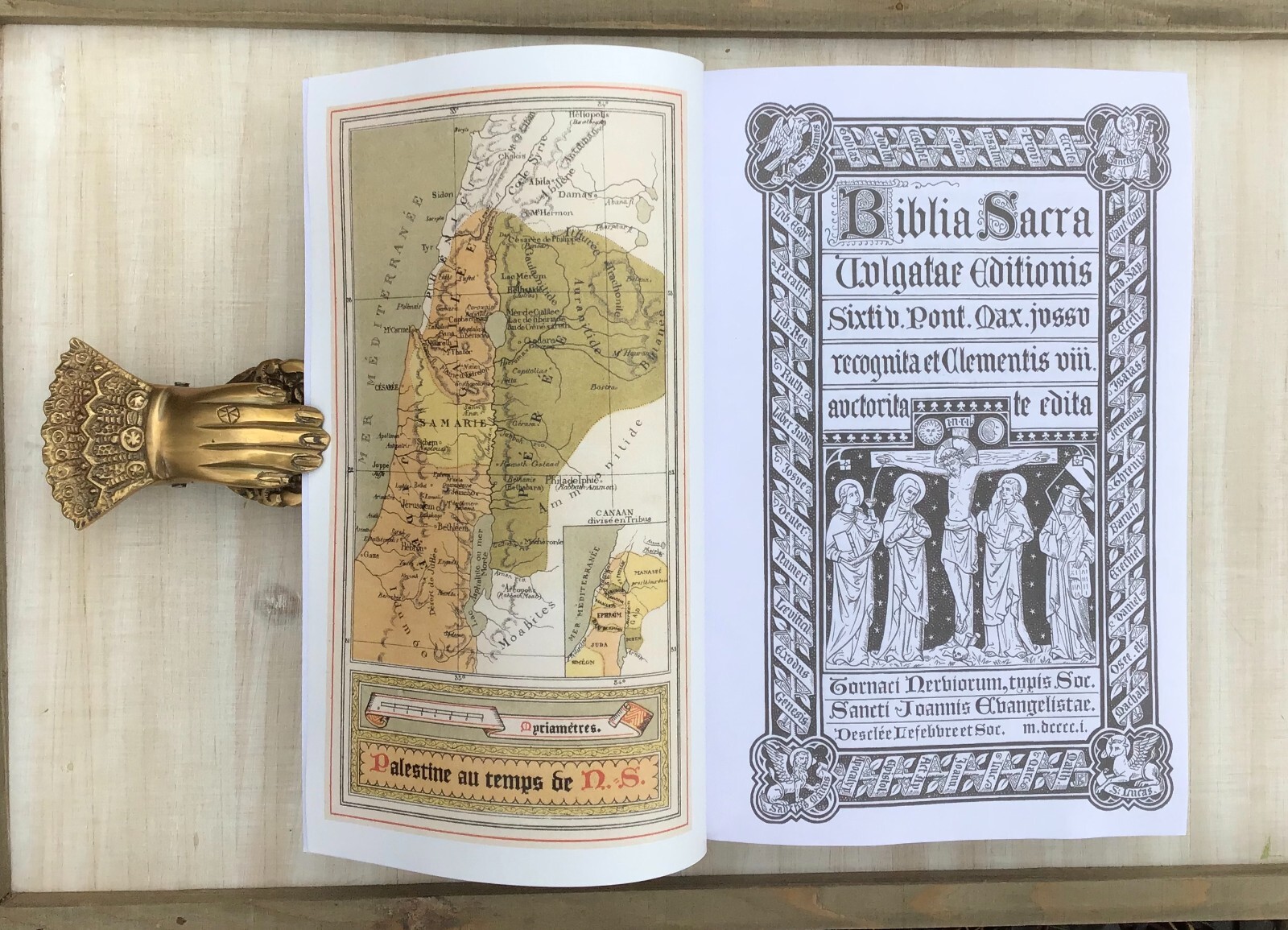 Biblia Sacra Latin Vulgate Clementine Edition Catholic Illustrated Bible Reprint