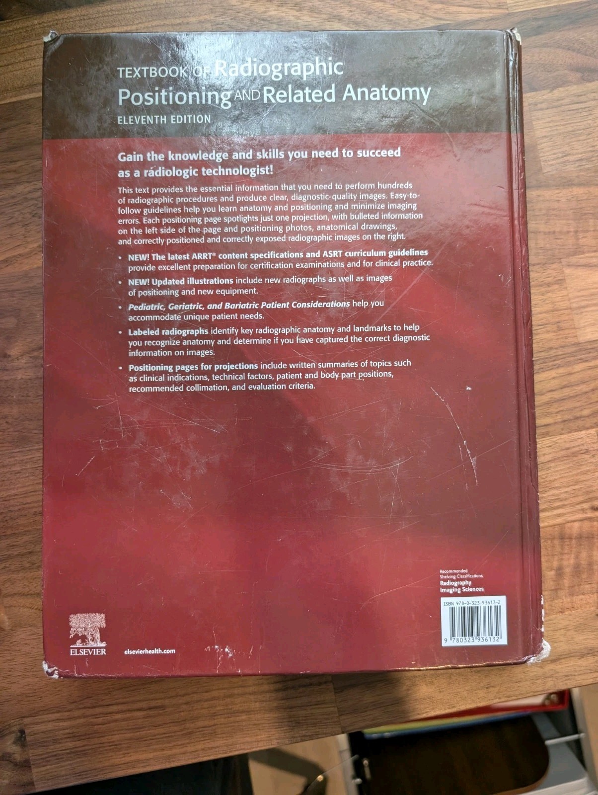 Textbook of Radiographic Position and Related anatomy 11th edition hardcover