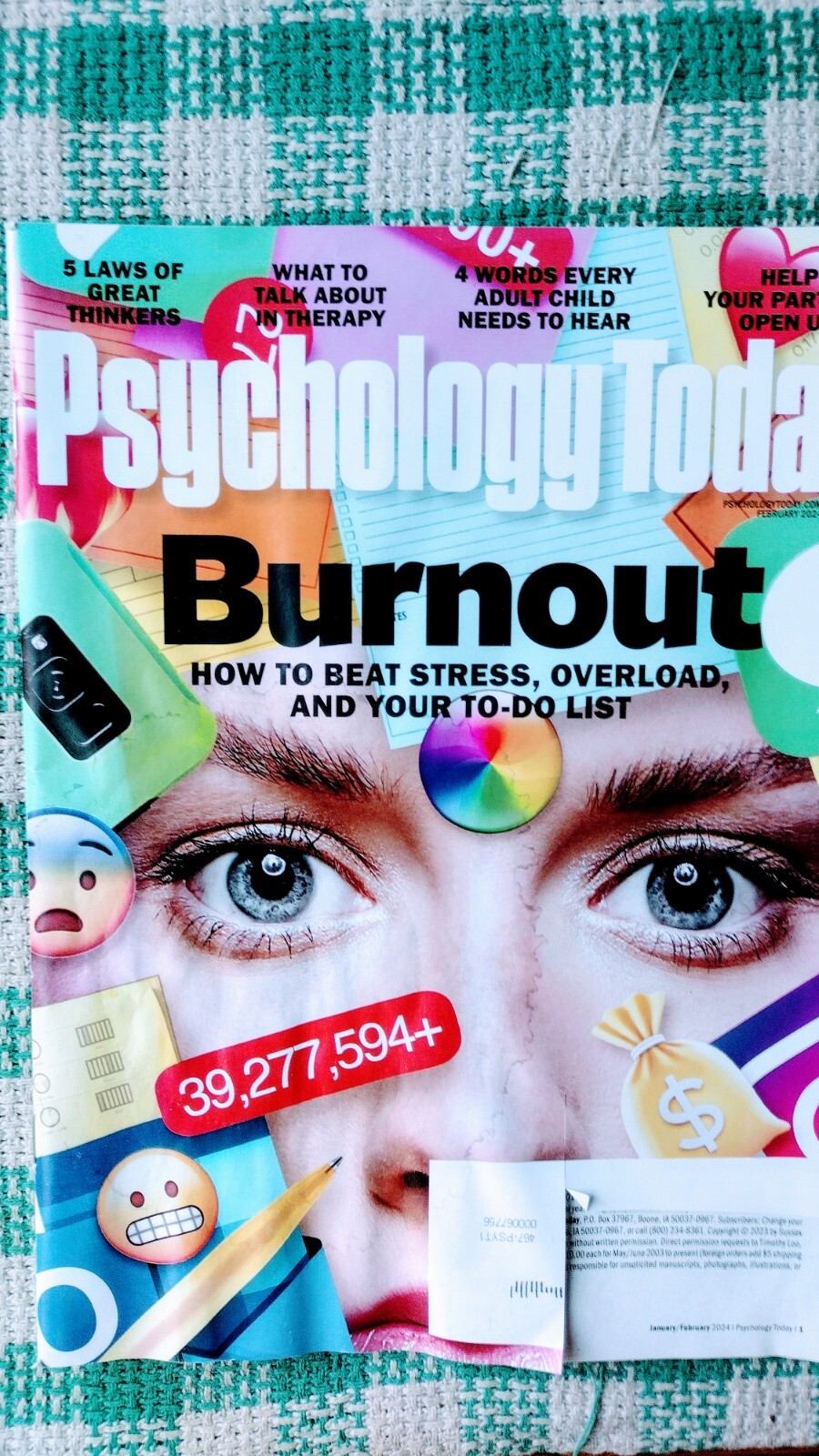 PSYCHOLOGY TODAY BURNOUT HOW TO BEAT STRESS JANUARY/ FEBRUARY 2024