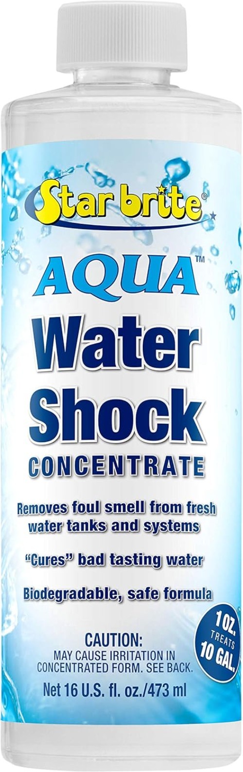 Efficient 16oz Aqua Water Shock – Neutralizes Odors in Boat & RV Water Systems