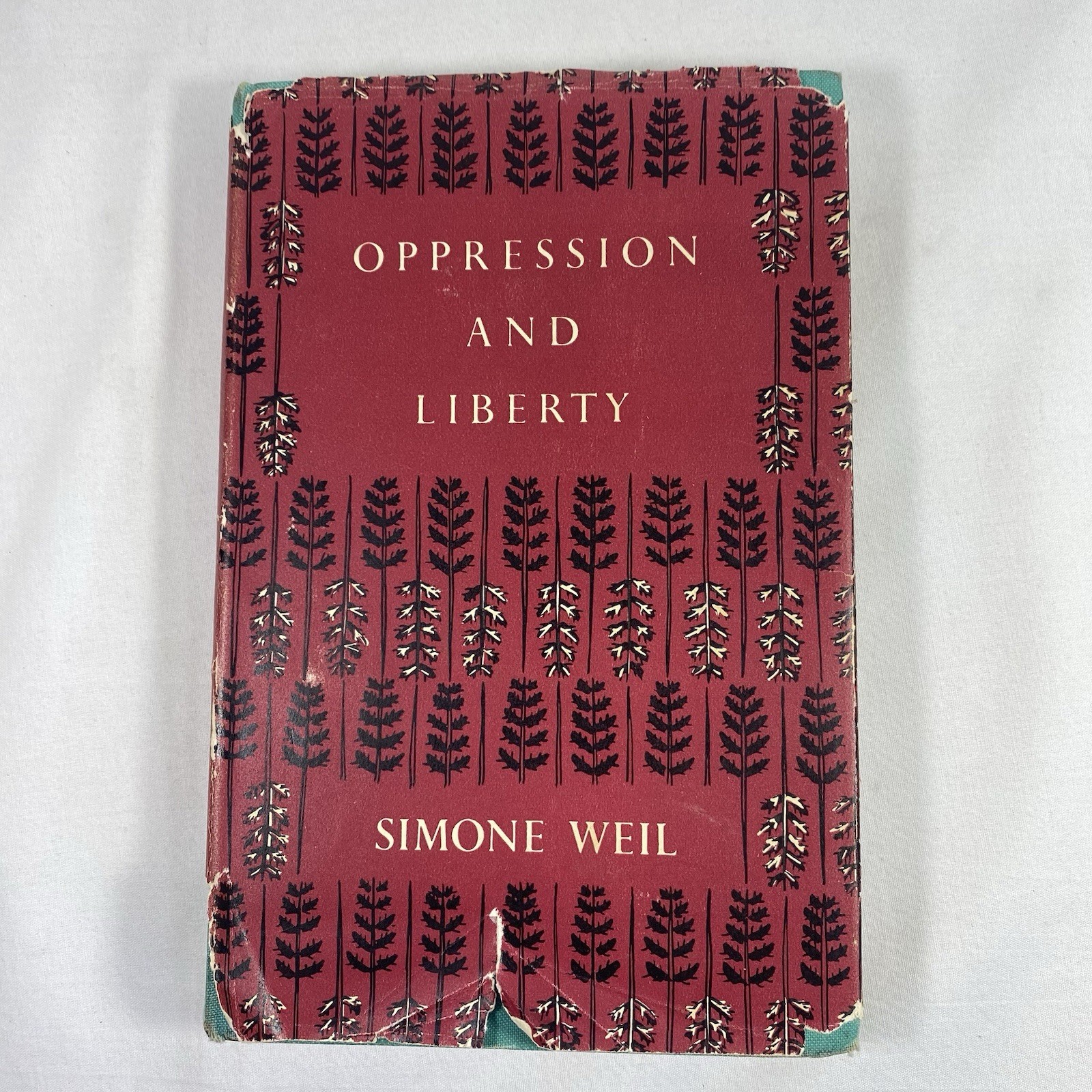 OPPRESSION AND LIBERTY by Simone Weil 1958 Hardcover Marxism Socialism