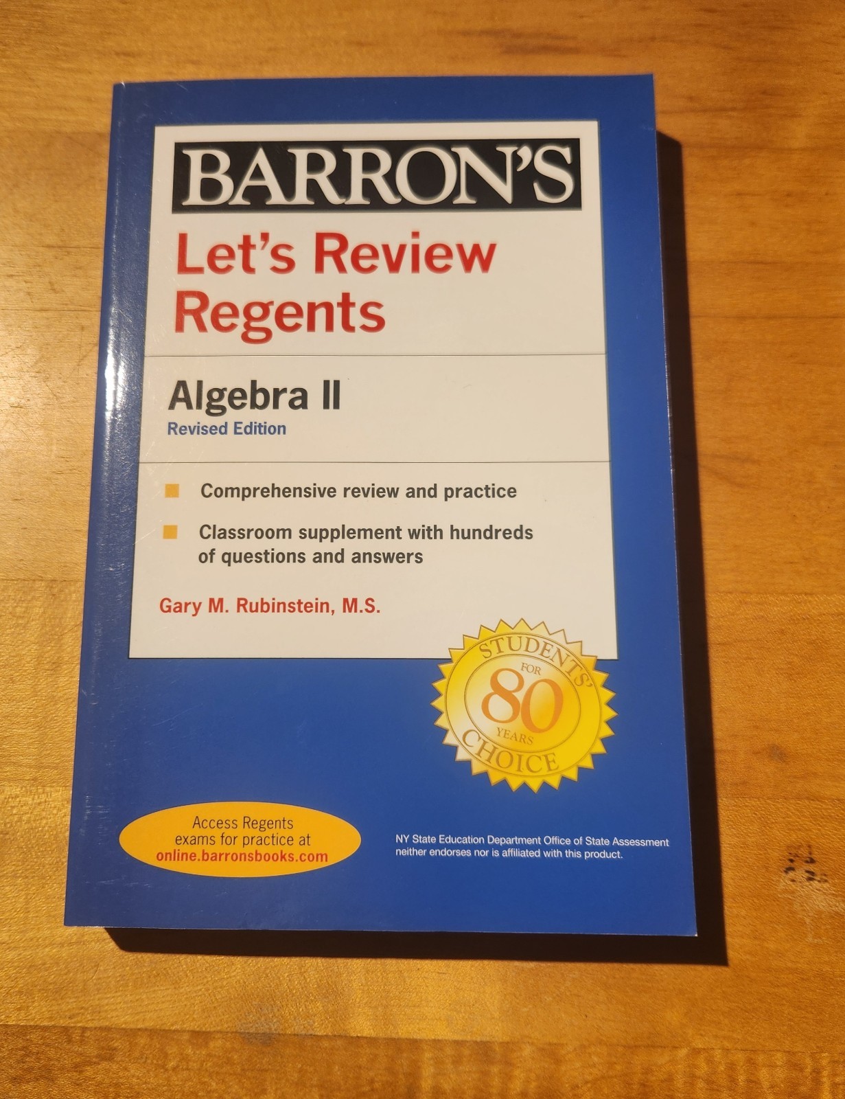 Barron’s Regents NY Ser.: Regents Algebra II Power Pack Revised Edition by Gary