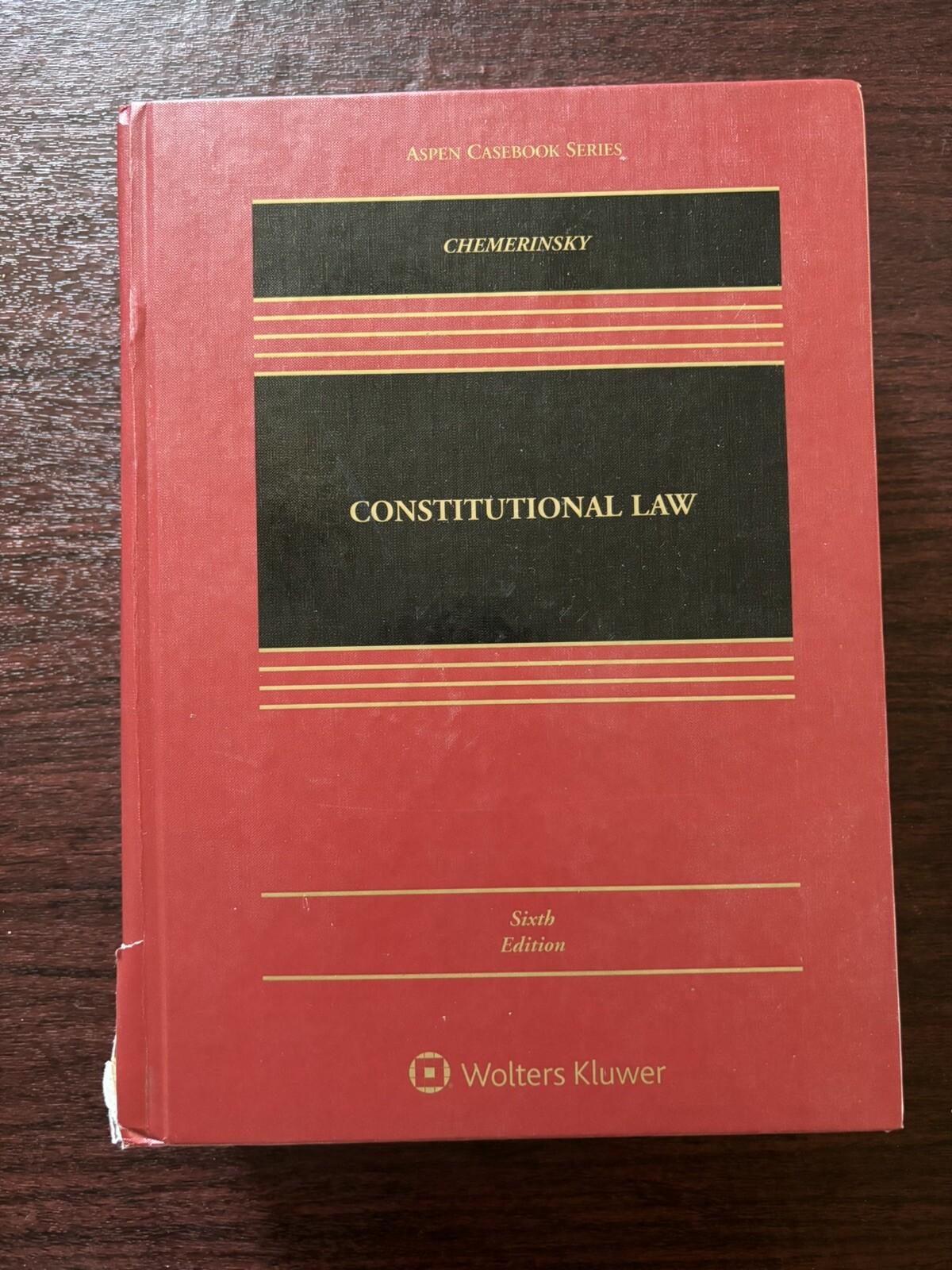 Aspen Casebook Ser.: Constitutional Law by Erwin Chemerinsky (2019, Book, Other)