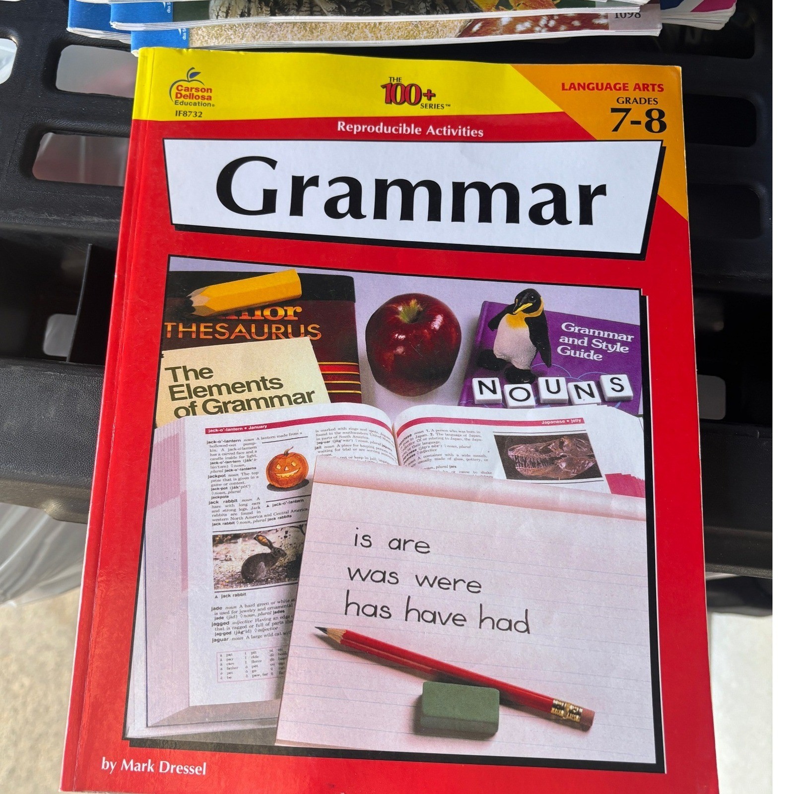 Carson Dellosa Grammar Workbook Grades 7-8 OS Red Reproducible Activities IF8732